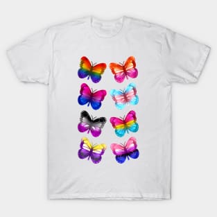 LGBTQ+ Pride Butterflies T-Shirt